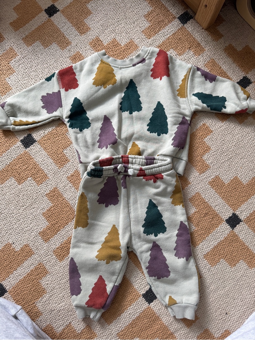 Zara Tree Print Sweatshirt + Joggers Set